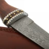 Zdobená skotská dýka Sgian Dubh z damaškové oceli