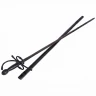 Pitch Black Pirate Rapier with Skull Motif and Scabbard - Outlet