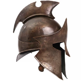 Filmtastischer Themistokles Helm mit bronzierter Patina für Cosplay - Outlet