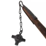 Single-Handed Medieval Flail with Studded Ball – Heavy Impact Weapon