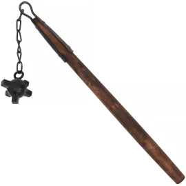 Single-Handed Medieval Flail with Studded Ball – Heavy Impact Weapon