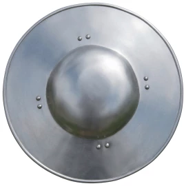 Stählerner Renaissance Faustschild mit gewölbtem Buckel für historisches Fechten - Outlet