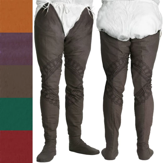 Cotton Chausses under your leg armour, 12th – 14th cen.