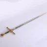 Goldenes Freimaurer Schwert, kräftig geätzt