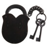 Antique Functional Padlock with two keys