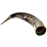 Large Brass Capped Drinking Horn