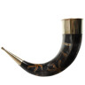 Large Brass Capped Drinking Horn