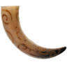 Spiral Drinking Horn with leather holster
