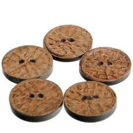 Buffalo Horn Buttons, set of 5 pieces