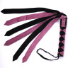 Leather Scourge Cat O Nine Tails Whip two-coloured