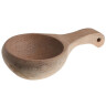 Wooden bowl with handle