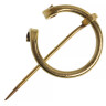 Brass Brooch with Spiral Ends