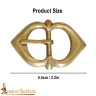 Armour Brass Flared Buckle, 1350 - 1700, 5pcs