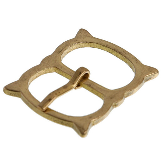 Simple Double loop Brass Buckle - 5Pcs