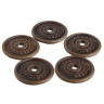 Solid Decorative Brass Washer 28mm - set of 5