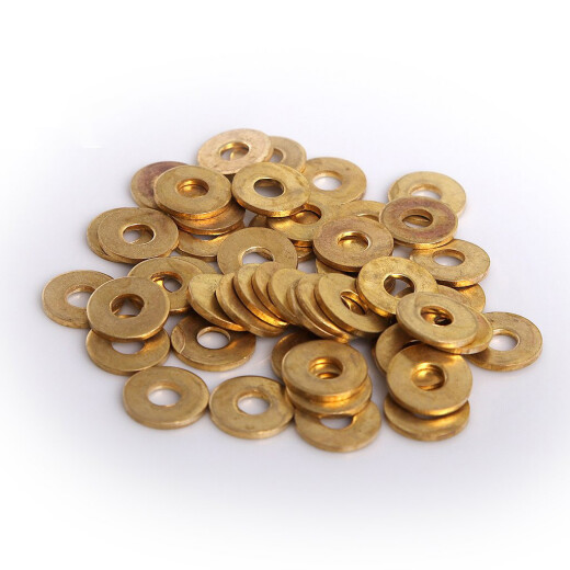 Brass Washers - 11mm wide, 4mm hole. set of 50