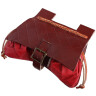 Medieval Leather Belt Pouch with three Compartments