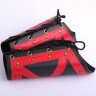 LARP Red and Black Leather Bracers