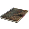 Notebook with antique nautical map on the cover