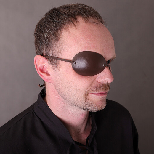 Pirate Captain Leather Eye Patch Brown