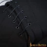 Prošívaný kabátec Spalníř s vyměnitelnými rukávy - černo-přírodní S