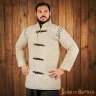 Thickly quilted gambeson with interchangeable sleeves