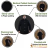 Prošívaný kabátec Spalníř s vyměnitelnými rukávy - černo-přírodní S