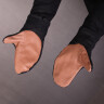 Cotton Padded Mittens with leather palms