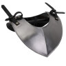 Simple Pointed Steel gorget, ridged in the middle