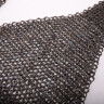 Kroužkové nohavice z titanu, ploché kroužky nýtované kulatými nýty