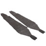 Kroužkové nohavice z plochých železných kroužků nýtované klínovými nýty
