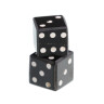 Horn Dice six Inlaid Pips