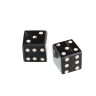 Horn Dice six Inlaid Pips