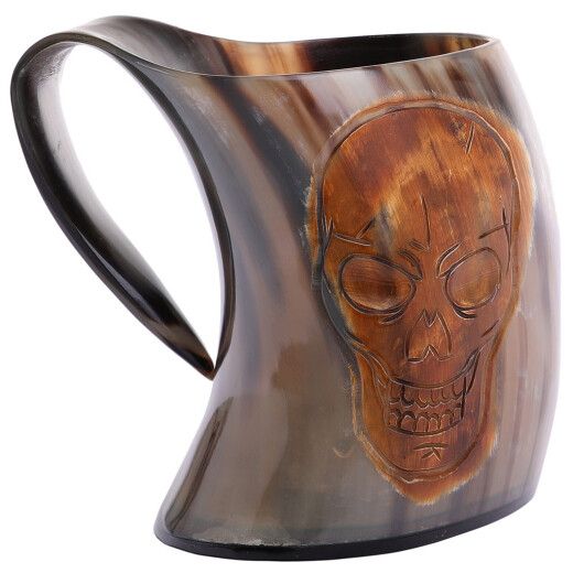 500ml Pirate Ale Horn Tankard with Engraving