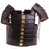 Viking lamellar armour made of steel, leather and brass
