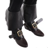 Leather Boot Toppers with Buckles