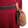 Středověká opasková taška v semišovém provedení
