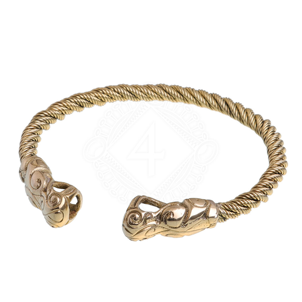 Focus On - Celtic Torc Antique Gold Ring - Rings from Ireland