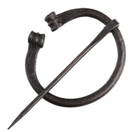 Forged blacksmith fibula with rolled ends