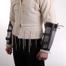 Leather and Steel Splinted Bracers