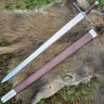 Bastard sword with scabbard - decoration