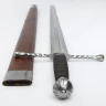 Bastard sword with scabbard - decoration