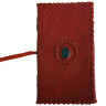 Medieval Leather Diary with stone