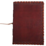 Leather-Bound Journal with Border Stitching