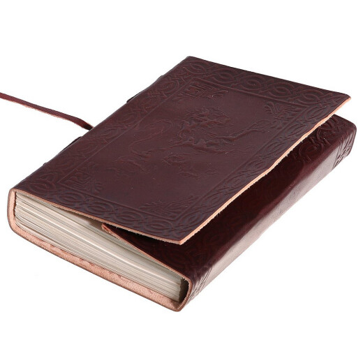 Lion Rampant Heraldic Leather Journal
