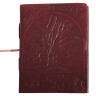 Kožený zápisník se stromem života a trikvetrou