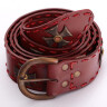 Medieval Wide Long Belt Red