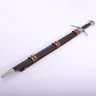 Medieval sword belt with back hanger