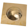 Square Roman Brass Shield Boss 1.5mm