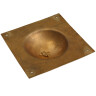Square Roman Brass Shield Boss 1.5mm